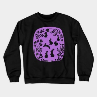 Rabbits in the wood Crewneck Sweatshirt